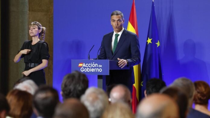 Pedro Sánchez en rueda de prensa sobre financiación autonómica