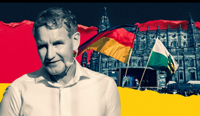 Auge de AfD amenaza democracia alemana en elecciones regionales ILUSTRACIÓN DE TONY BELL